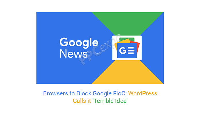 browsers reject google floc which wordpress calls a