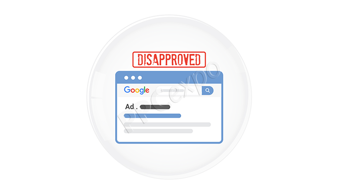 google advertising was not approved due to malicious or