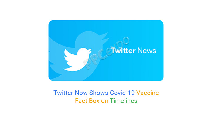 twitter now shows the timeline and fact box of covid 19